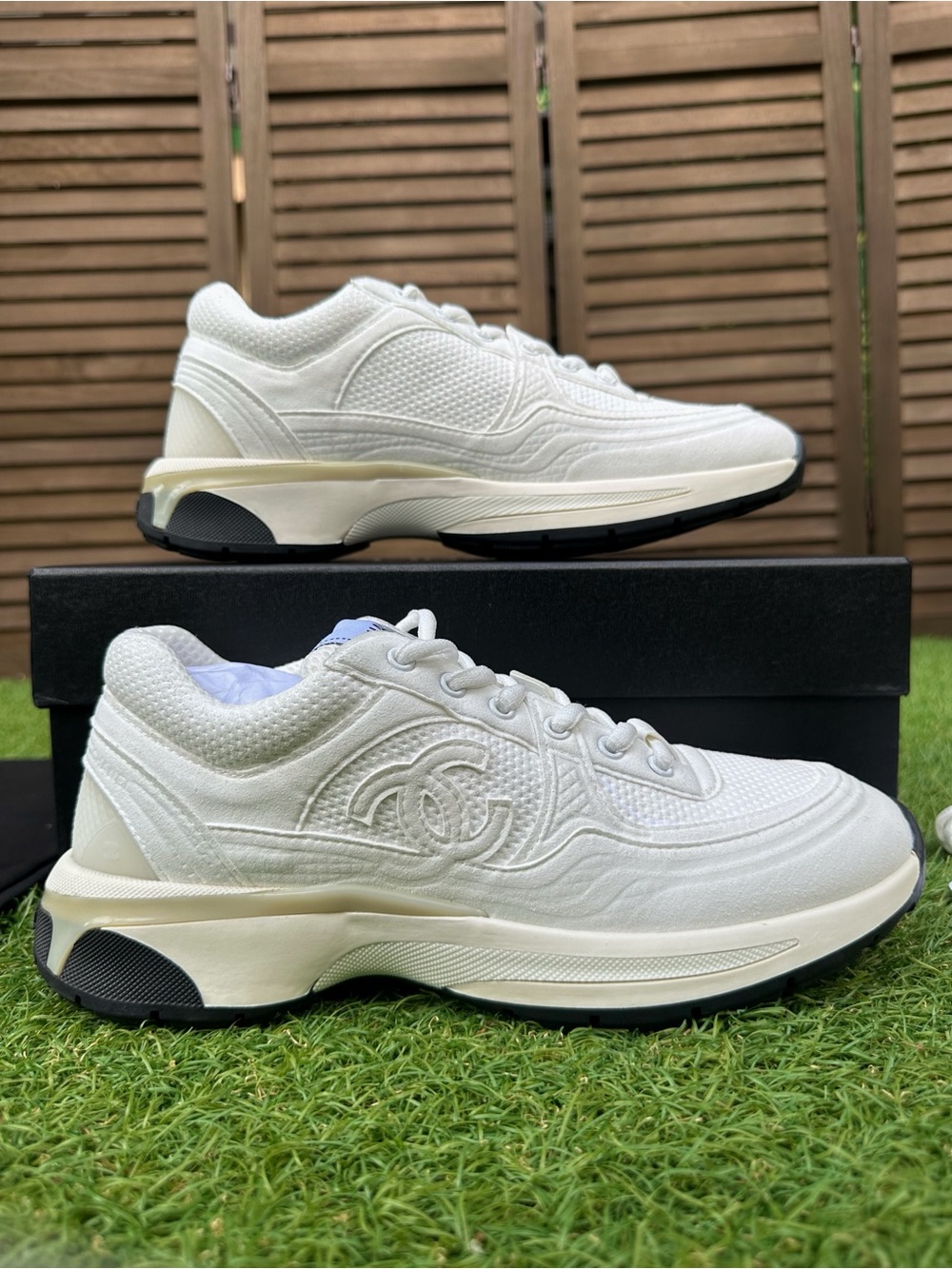Chanel CC Logo Runners “White / Off White”